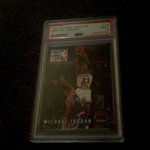 A Michael Jordan basketball card
